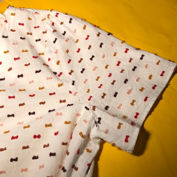 Madewell short sleeve  V-neck wrap tie top - Picture 8 of 10